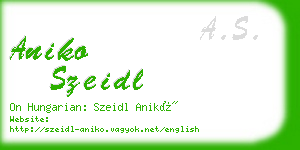 aniko szeidl business card